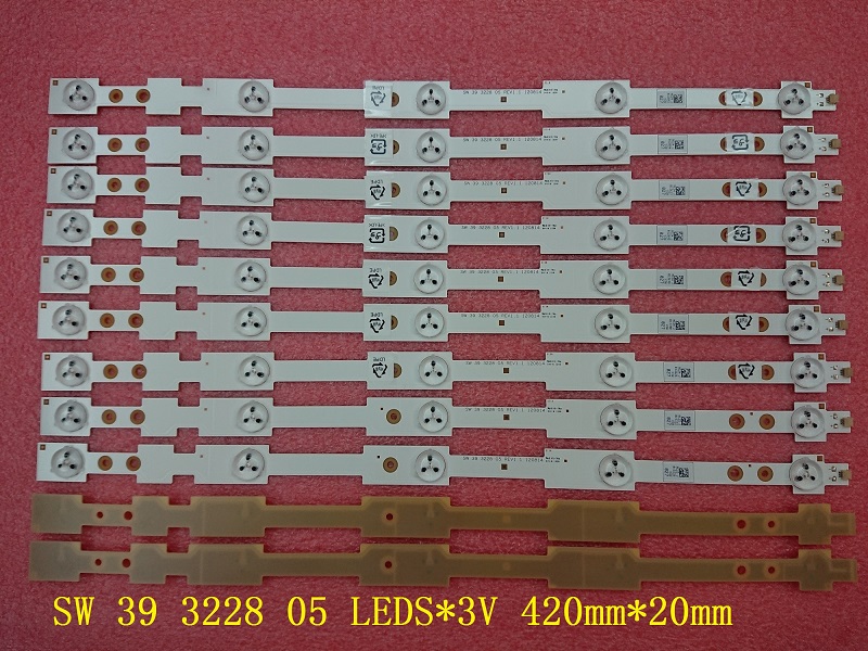 9 Pieces/lot LED backlight bar SW 39 3228 05 perfect Replacement LED42K20JD LED42EC260JD SVH420A72